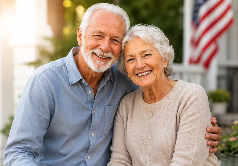 Smiling Senior Couple